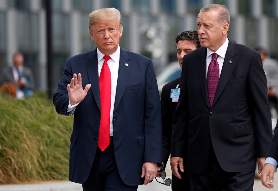 Cumhurbaşkanı Recep Tayyip Erdoğan ve ABD Başkanı Donald Trump, NATO Zirvesi için Brüksel'de bir araya gelmişti.