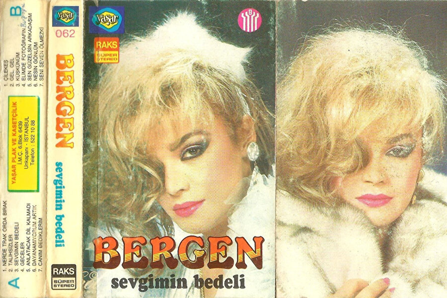 Bergen'in 1988 yılında çıkardığı “Sevgimin Bedeli” isimli albümünün kapağı.
