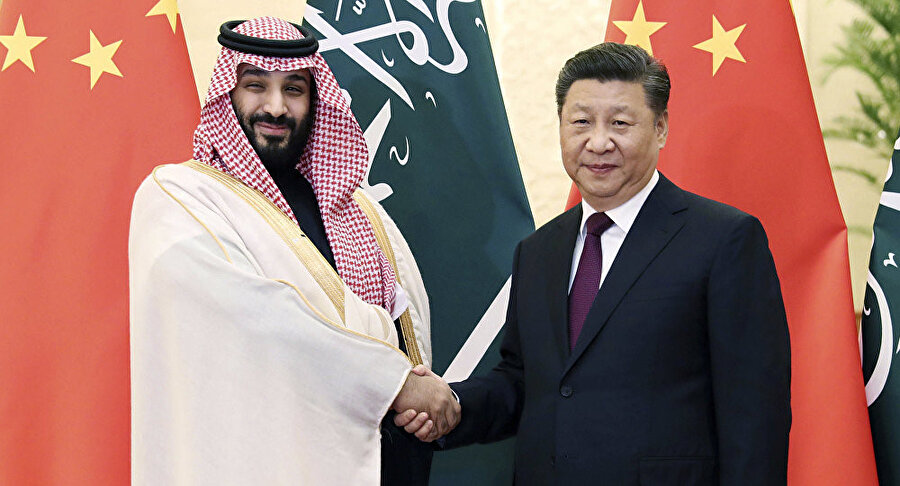 Suudi Arabistan Prensi Muhammed Bin Selman, Çin Devlet Başkanı Şi Cinping ile bir araya geldi.