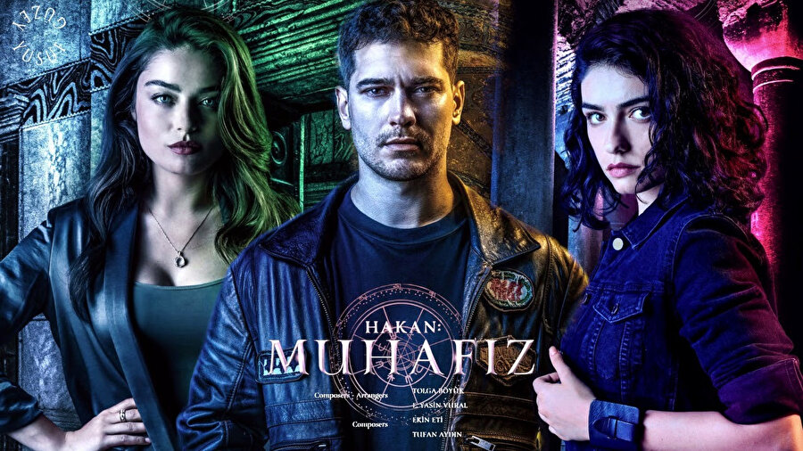 Hakan: Muhafız'ın yayınlanan 1.sezon oyuncu kadrosunda Çağatay Ulusoy, Ayça Ayşin Turan ve Hazar Ergüçlü yer aldı.