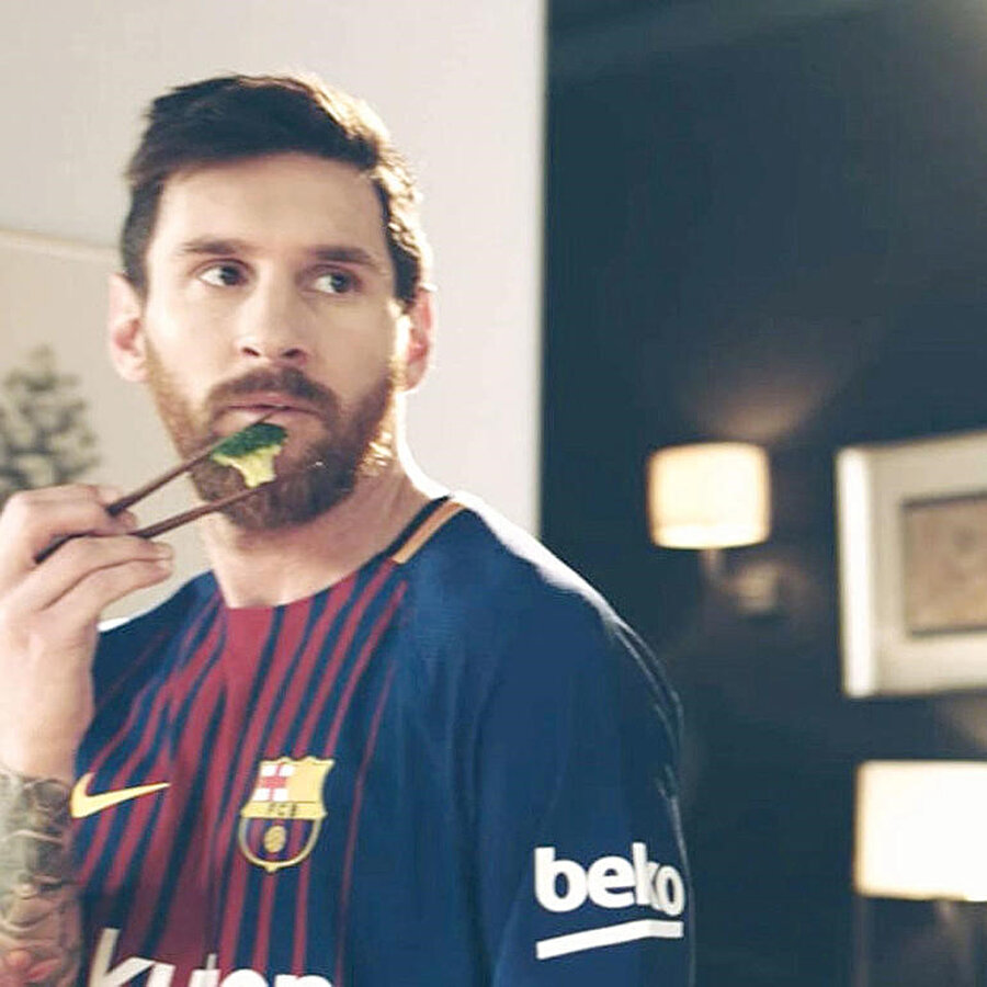 Messi'nin brokoli tükettiği reklam büyük ilgi görmüştü.