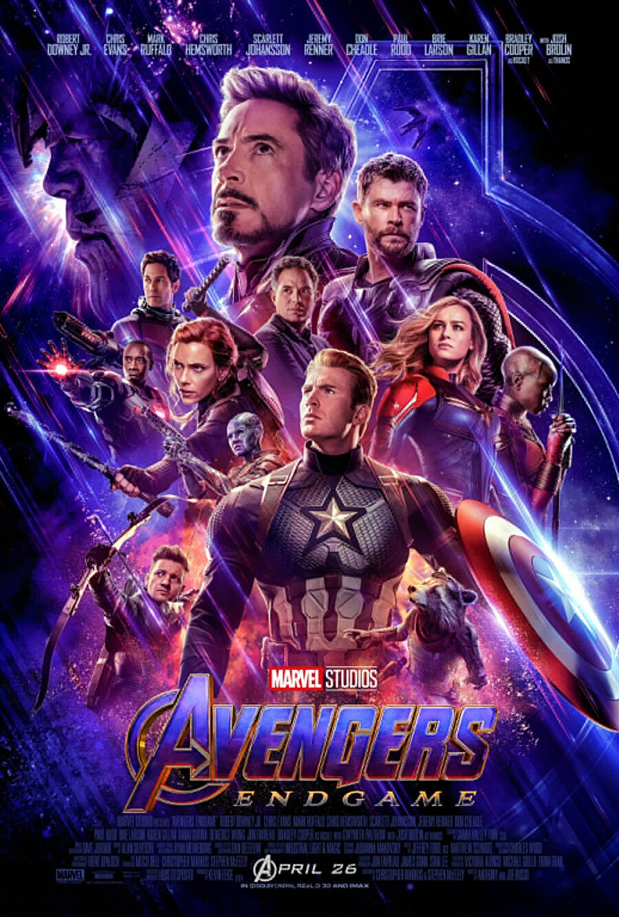 Marvel Avengers Endgame fragmanın ardından bir de tüm süper kahramanların yer aldığı poster yayınladı.