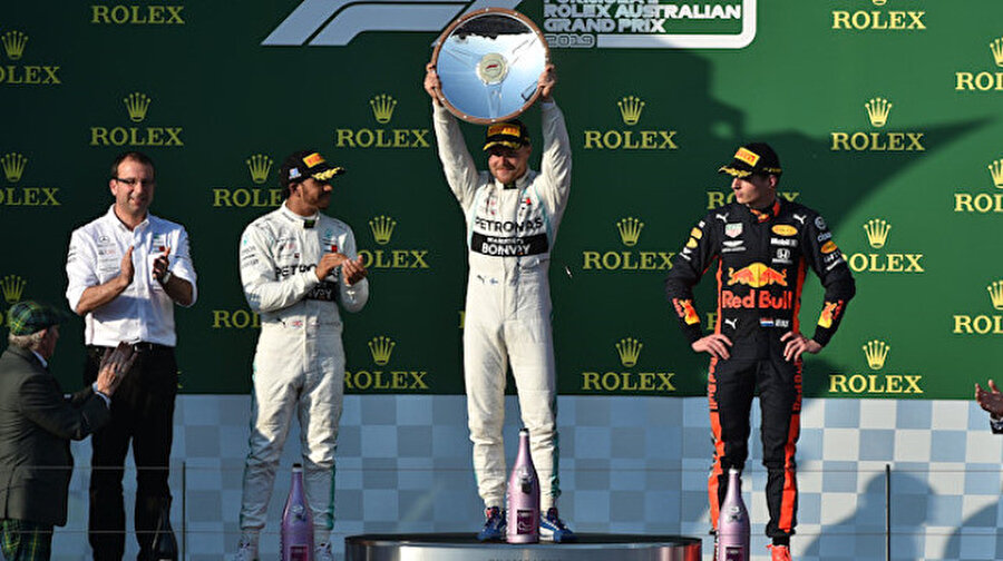 Formula 1'de sezonun ilk yarışını, Bottas kazandı.