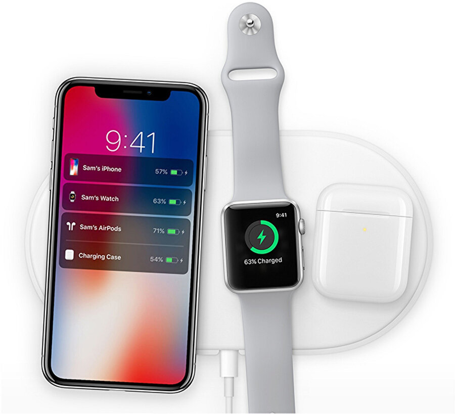 AirPower; iPhone, Apple Watch ve AirPods'u kablosuz olarak aynı anda şarj edebiliyor.