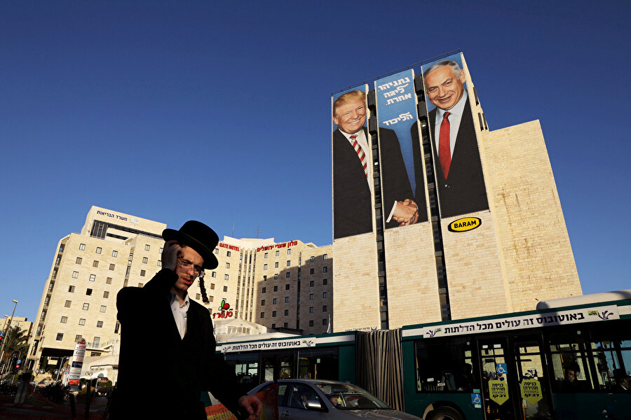 İsrail'de bir seçim afişi