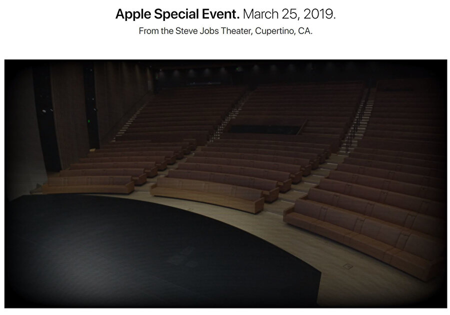 Apple'ın Mart etkinliği kendi web sayfasından canlı olarak yayınlanıyor. 