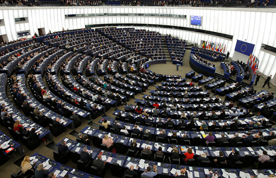 Avrupa Parlamentosu'nda gerçekleştirilen bir oturum