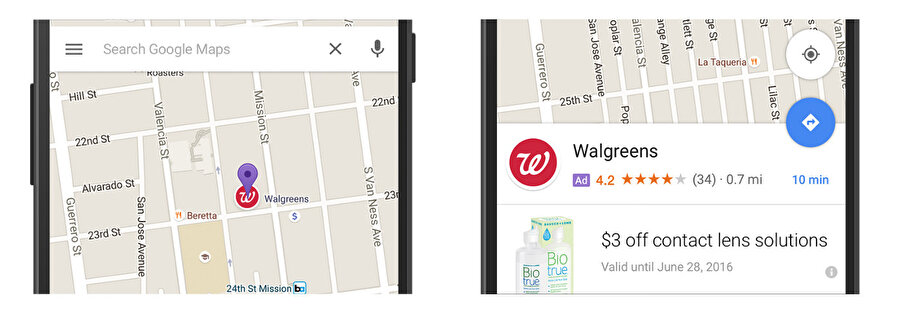 Google Haritalar, güncellenen yeni reklamlarla kullanıcı deneyimine zarar vermeden gelir elde etmek istiyor. 