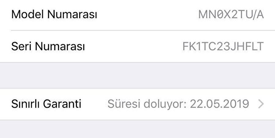 Öncelikle Ayarlar / Hakkında / Sınırlı Garanti yolunu izlemek gerekiyor. 