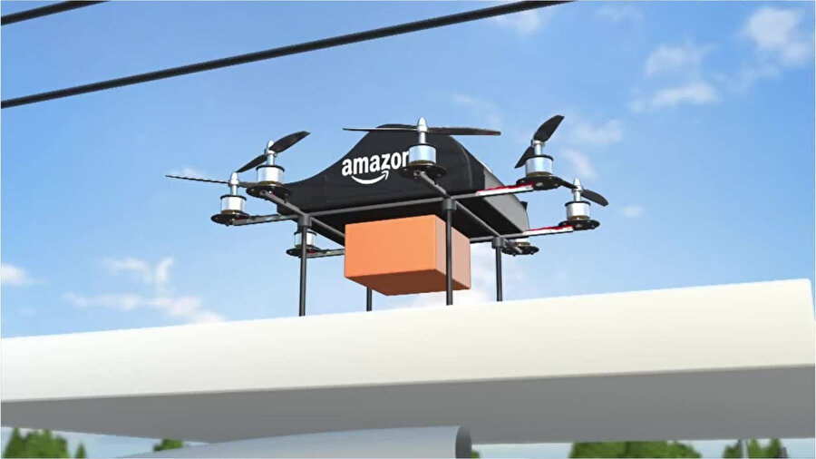 Amazon’un drone ile yaptığı teslimatlar, şirketin en ilerici hamlelerinden biri olarak değerlendiriliyor.