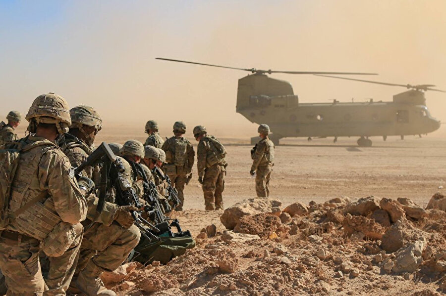  Afganistan'daki Amerikan askerleri.