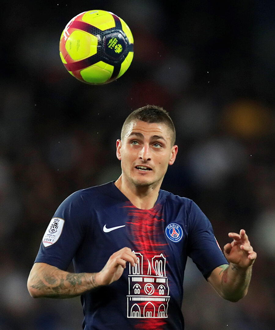 Marco Verratti de PSG'nin zaman zaman faydalanamadığı isimler arasında yer aldı.