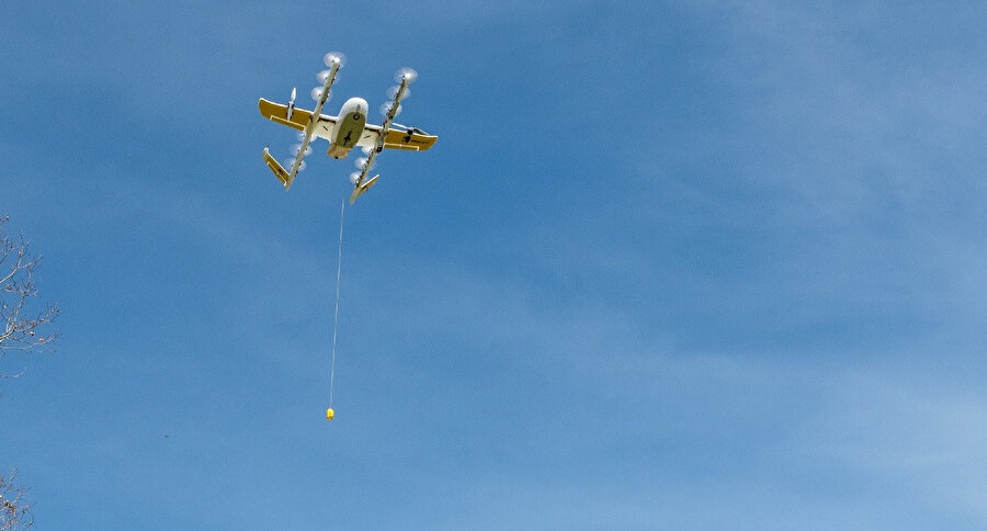 Drone ile teslimat için genellikle karayoluyla ulaşılması zor bölgeler tercih ediliyor. Ancak Wing daha geniş kapsamlı bir proje yürütüyor. 