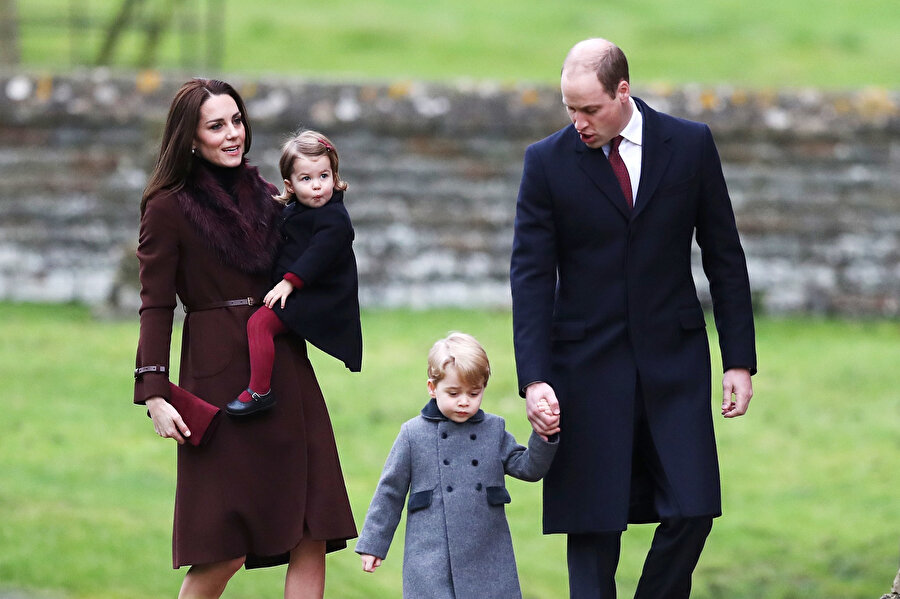 Kate Middleton, Prens William ve çocukları.