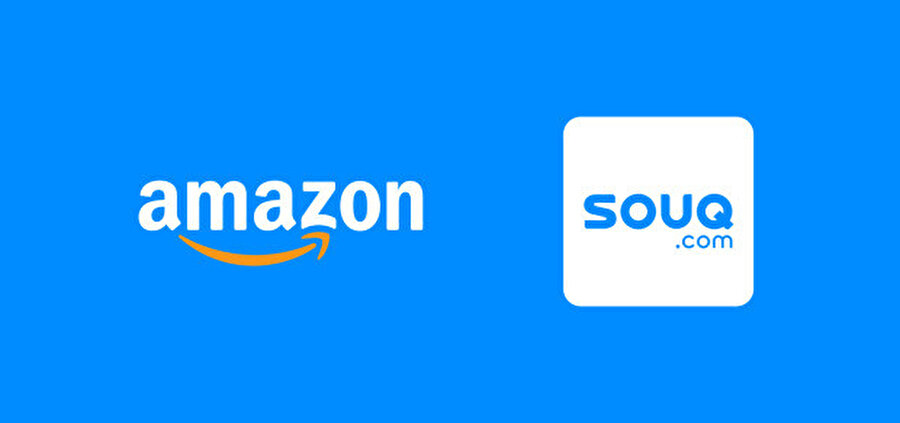 Souq.com'un Amazon'a dönüştüğünü ifade eden görsel. 