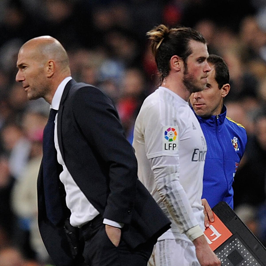 Zidane-Bale anlaşmazlığı zaman zaman kameralara da yansıdı.