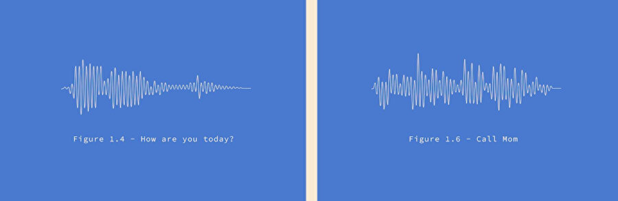 Google yazılımı kaydedilen ses örneklerini spektrograma dönüştürüp ses izlerinin bir şablonunu ortaya çıkarıyor. 