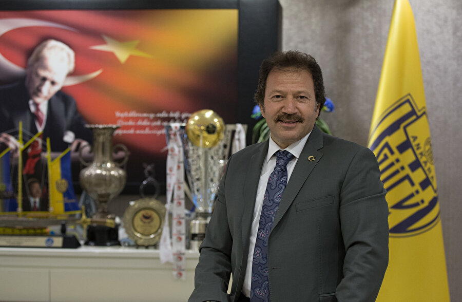 MKE Ankaragücü Başkanı Mehmet Yiğiner.