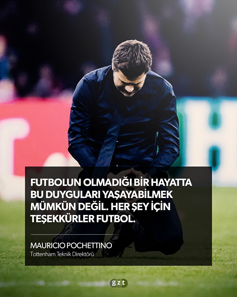 Pochettino'nun Ajax maçının ardından verdiği demeç.