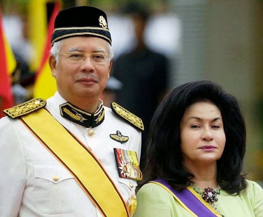 Başbakan Necib Rezzak ve karısı Rosmah Mansor.