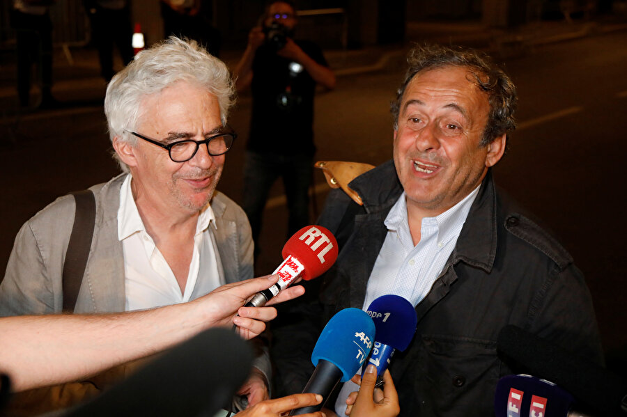 Michel Platini serbest kalmasının ardından gazetecilere açıklama yaptı.