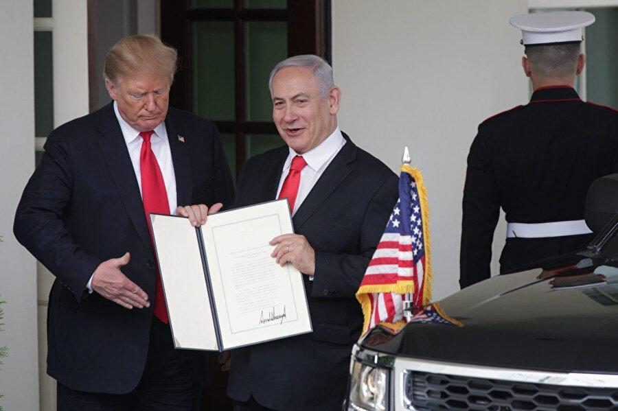 ABD Başkanı Trump ve İsrail Başbakanı Benyamin Netanyahu, Beyaz Saray'da...