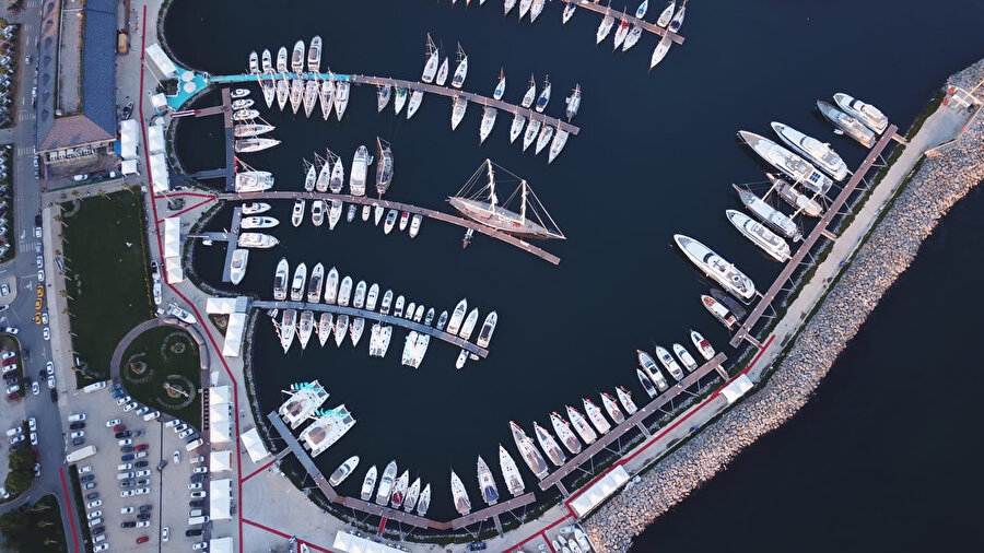 Viaport Marina havadan böyle görüntülendi.