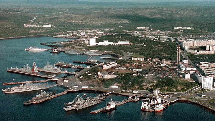 Severomorsk'taki Rus Deniz Kuvvetleri Üssü