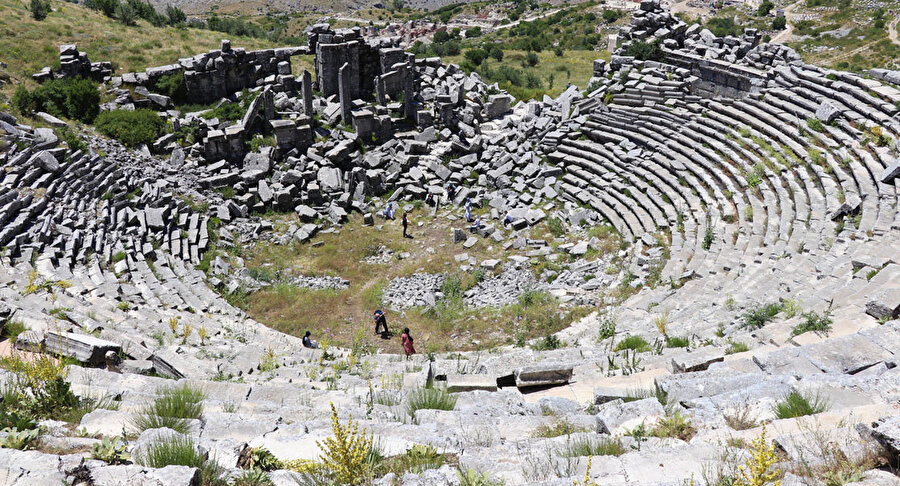 Sagalassos Antik Kenti bünyesinde birçok yapı bulunuyor