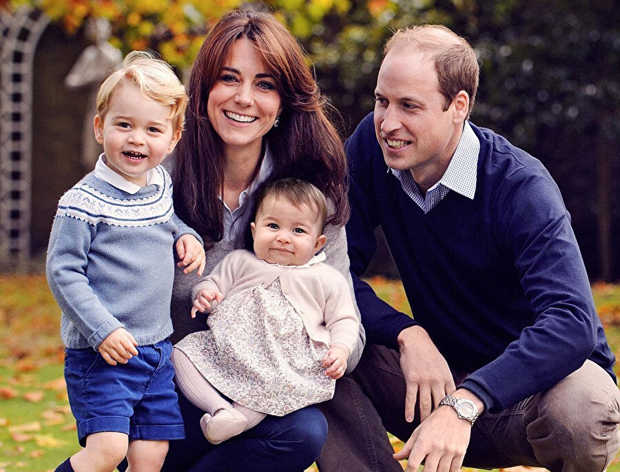 Prens George, Prenses Charlotte, Kate Middleton ve Prens William