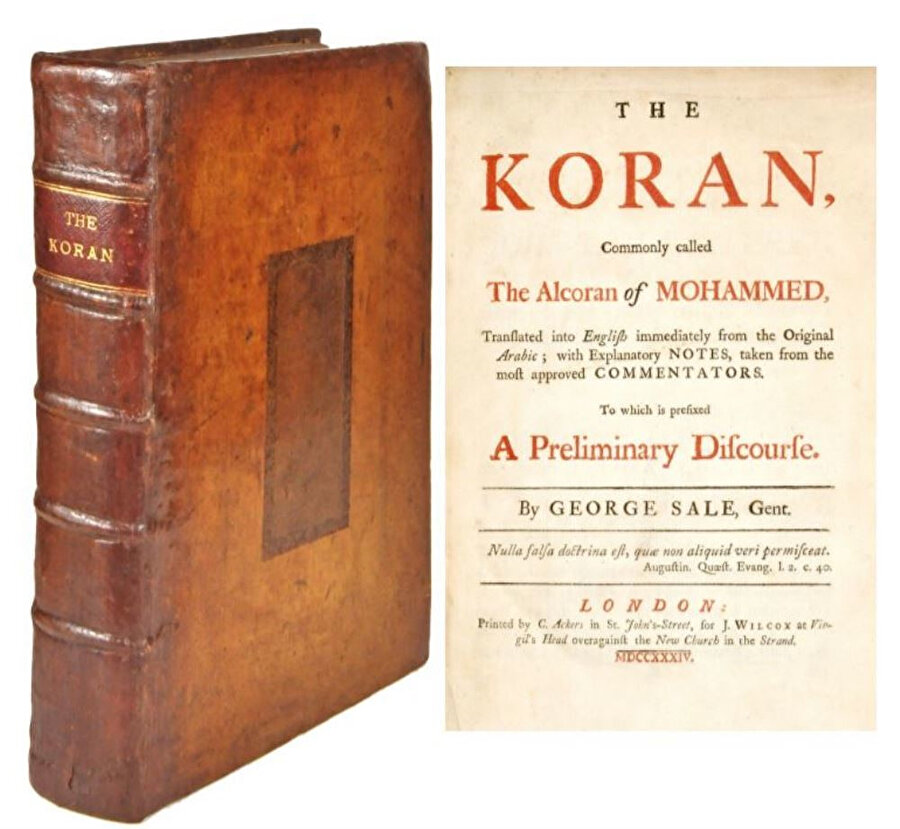 George Sale’in “The Koran: Commonly Called the Alcoran of Mohammed” tercümesi.