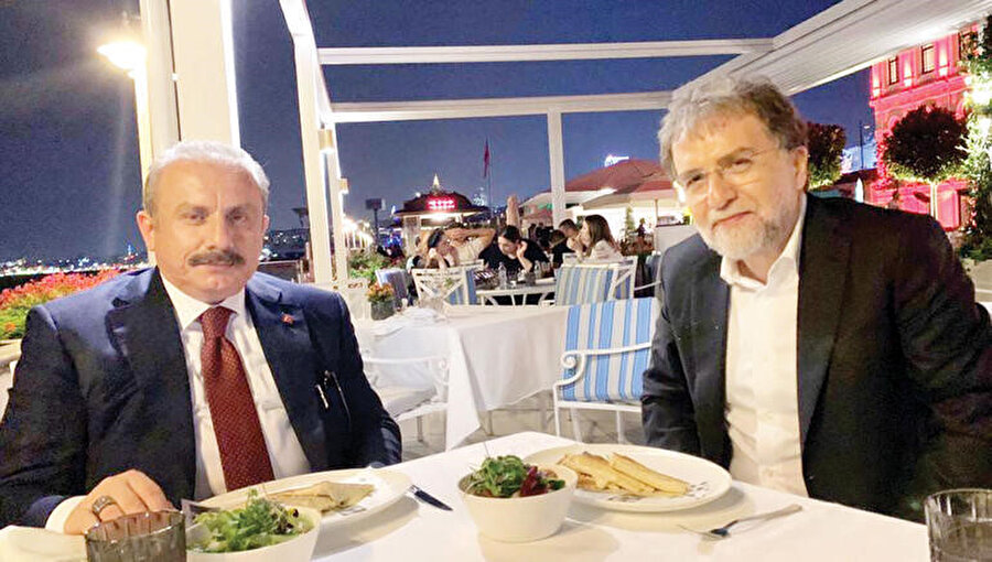 Meclis Başkanı Mustafa Şentop ve Ahmet Hakan