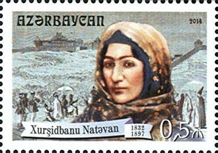 Azerbaycan'da 2014 yılında piyasaya sürülen bir posta pulu.