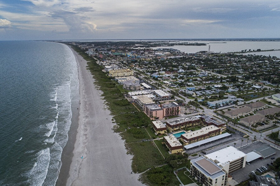 Florida'nın kıyı şeridi havadan böyle görüntülenmişti.