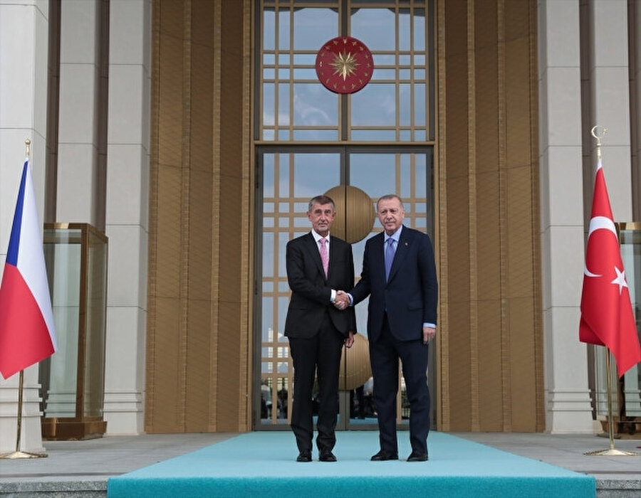 Andrej Babiš ve Recep Tayyip Erdoğan 