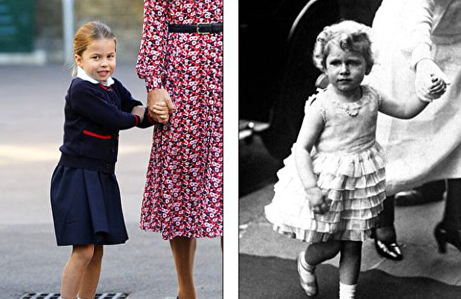 Prenses Charlotte ve Kraliçe'nin benzerliği herkesi şaşırttı 