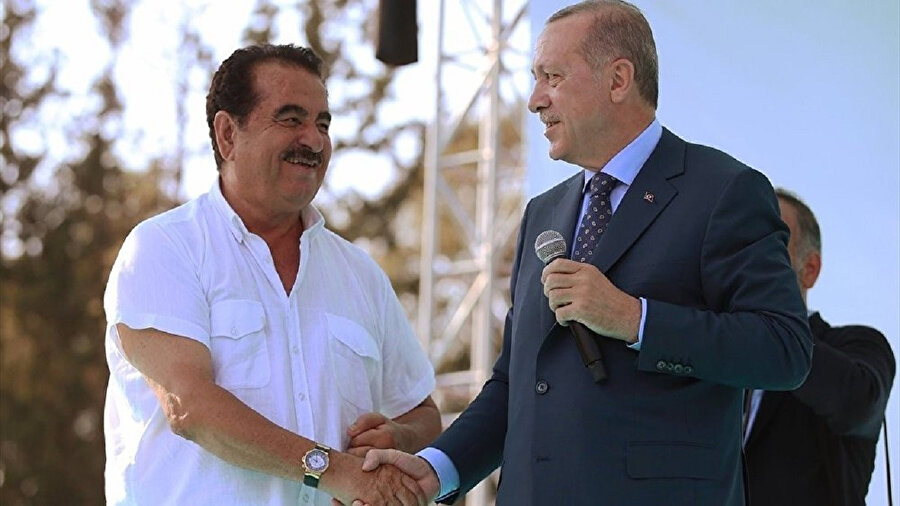 İbrahim Tatlıses ve Cumhurbaşkanı Recep Tayyip Erdoğan 