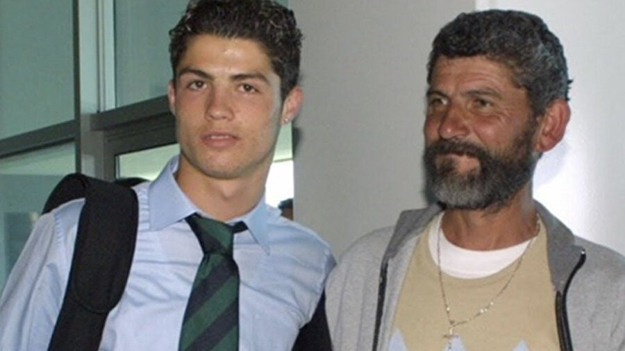 Cristiano Ronaldo ve babası.