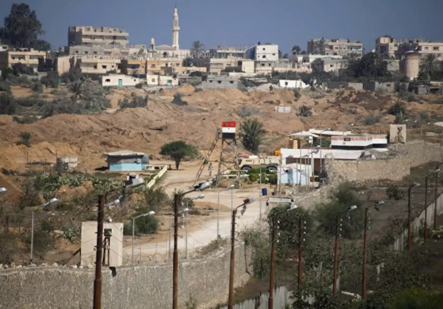 Mısır'ın Gazze sınırındaki gözlem noktaları.