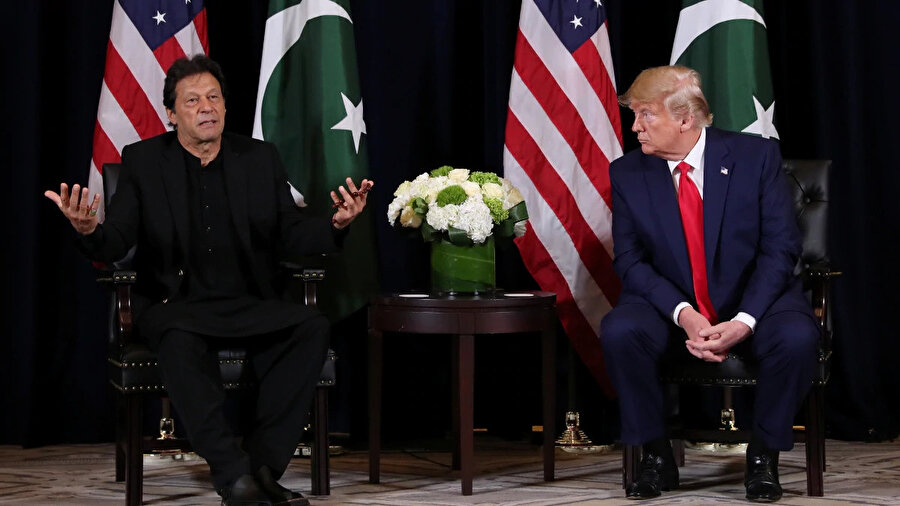 Amerikan Başkanı Donald Trump Birleşmiş Milletler (BM) 74'üncü Genel Kurul Toplantıları kapsamında New York'da bulunan Pakistan Başbakanı İmran Han ile bir görüşme gerçekleştirdi.