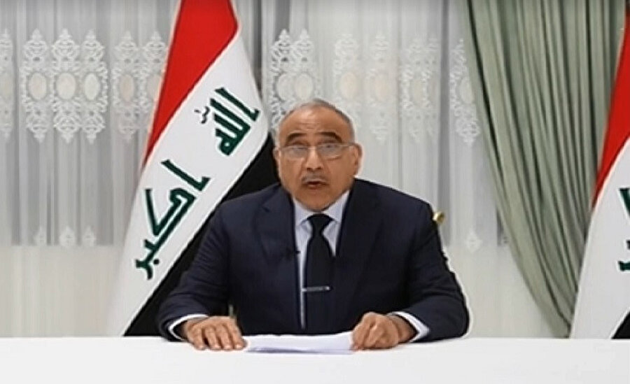 Irak Başbakanı Adil Abdulmehdi'nin konuşması, resmi televizyondan yayınlandı.