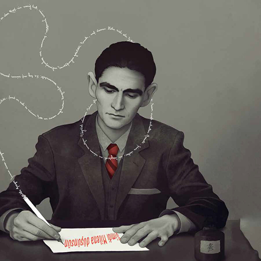Büyük yazar mektubu yazmak