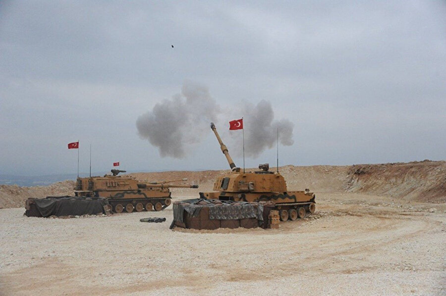 Türk obüsleri terör örgütünün bulunduğu noktaları vuruyor