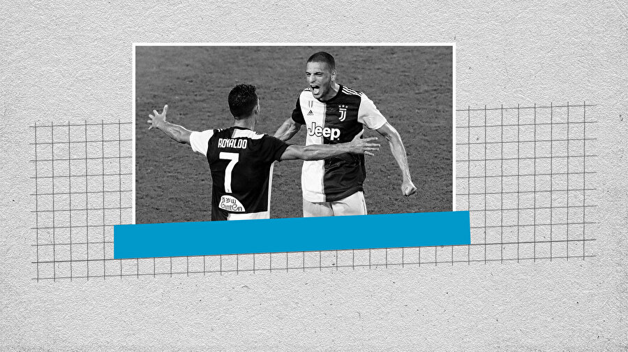 Merih Demiral ve takım arkadaşı Cristiano Ronaldo