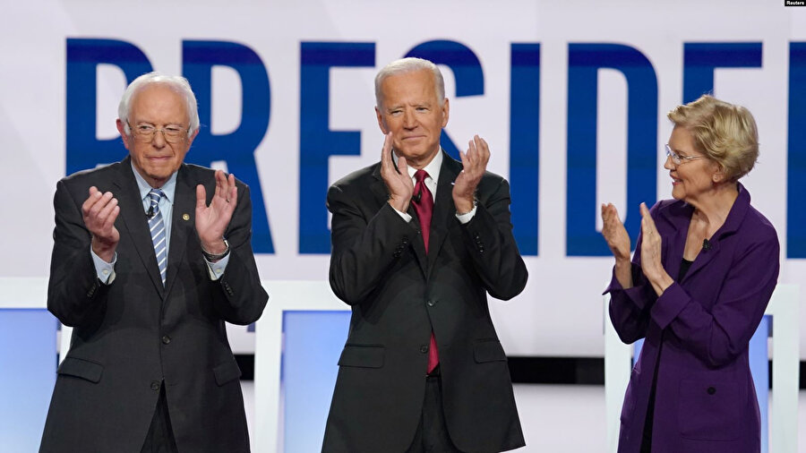 Demokrat aday adayları arasında Bernie Sanders, Joe Biden ve Elizabeth Warren favori olarak gösteriliyor.