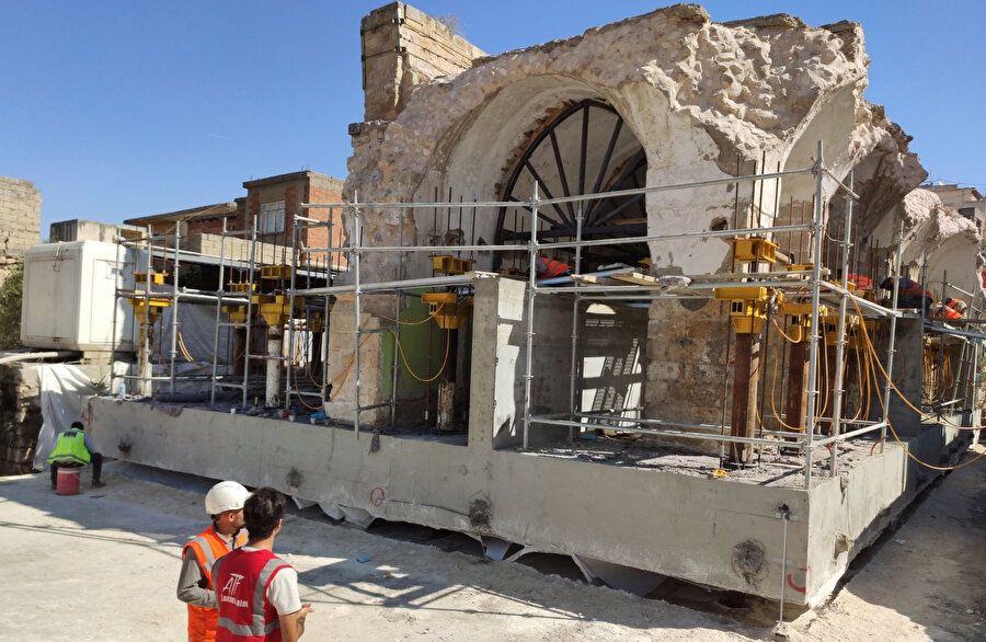 Hasankeyf’te son eser taşınıyor