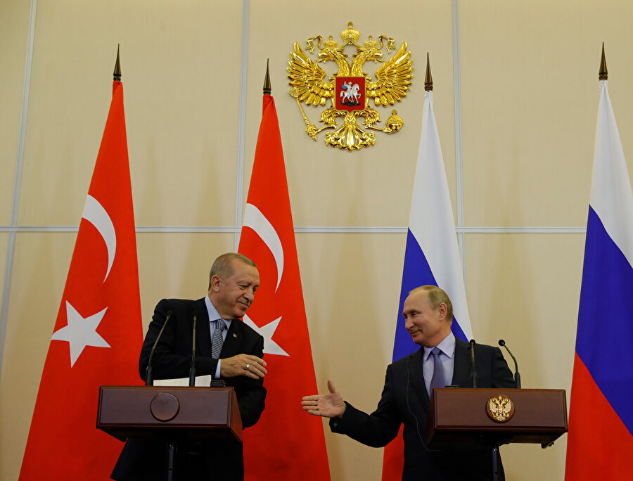 Cumhurbaşkanı Recep Tayyip Erdoğan ile Putin arasında yapılan görüşmeler sonucunda Suriye mutabakatına varıldı. -AA