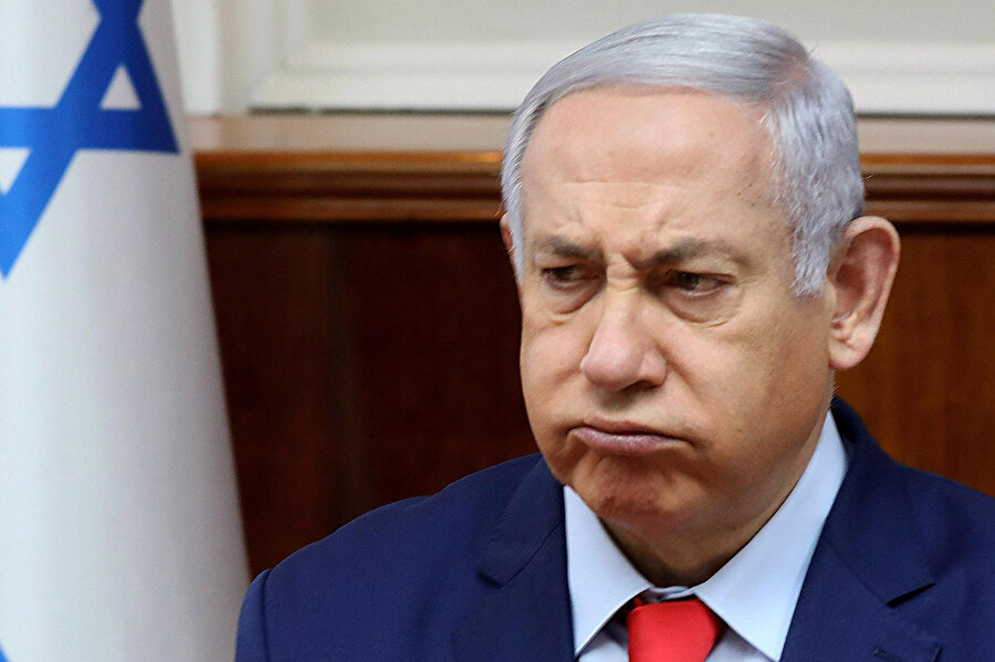 Mavi-Beyaz İttifakı'nın lideri Binyamin Netanyahu.