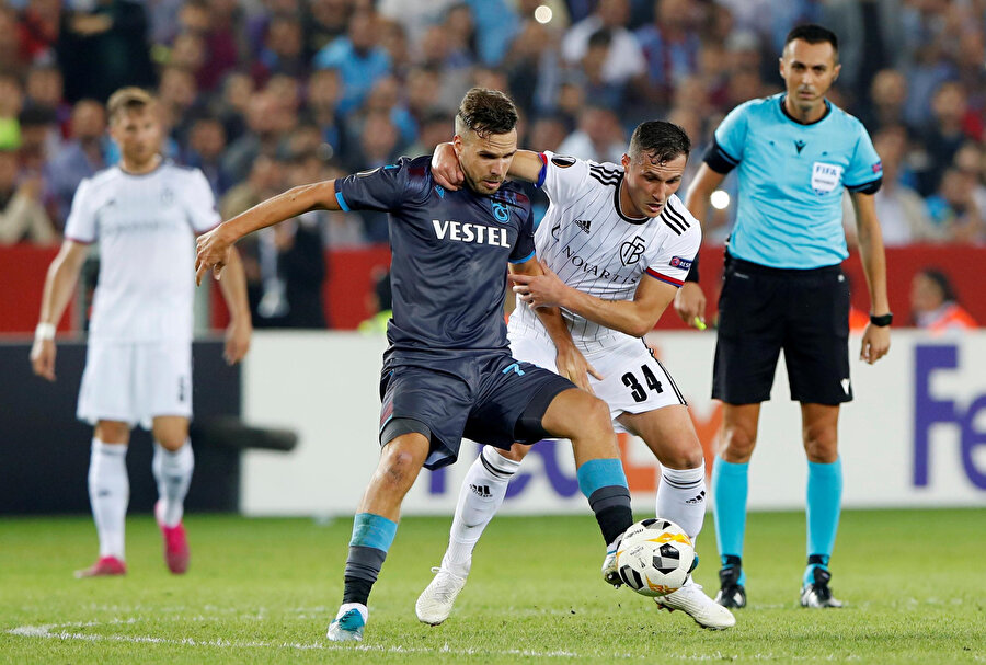 Trabzonspor son maçında Basel ile 2-2 berabere kaldı.