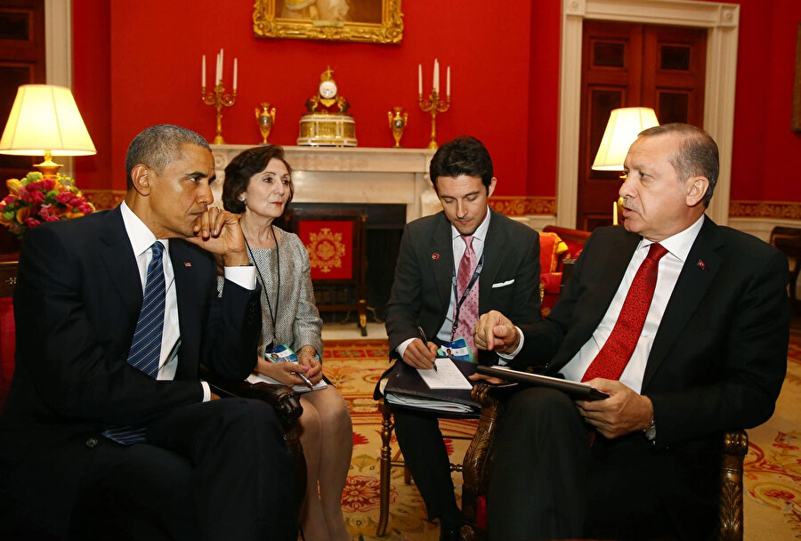 Cumhurbaşkanı Erdoğan ile Obama 2016'da Washington'daki Nükleer Güvenlik Zirvesi çerçevesinde Beyaz Saray'da ikili görüşme gerçekleştirdi.